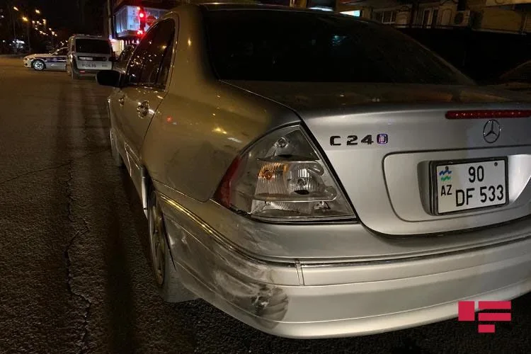 Bakıda zəncirvarı qəza - BEŞ AVTOMOBİL TOQQUŞDU - FOTO