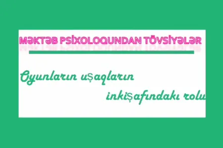 Şagirdlər və valideynlər üçün yeni - LAYİHƏ-FOTO