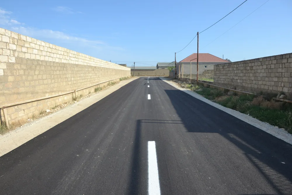 Xəzər rayonunda son üç ayda 18 kilometr yol - TƏMİR EDİLİB - FOTO