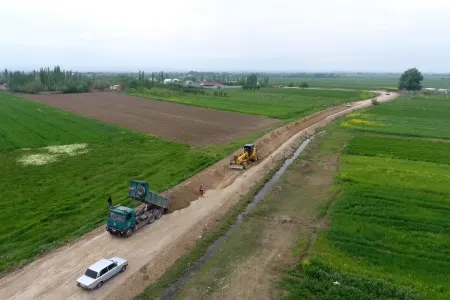 Cəbhəyanı yollar yenidən qurulur - FOTO
