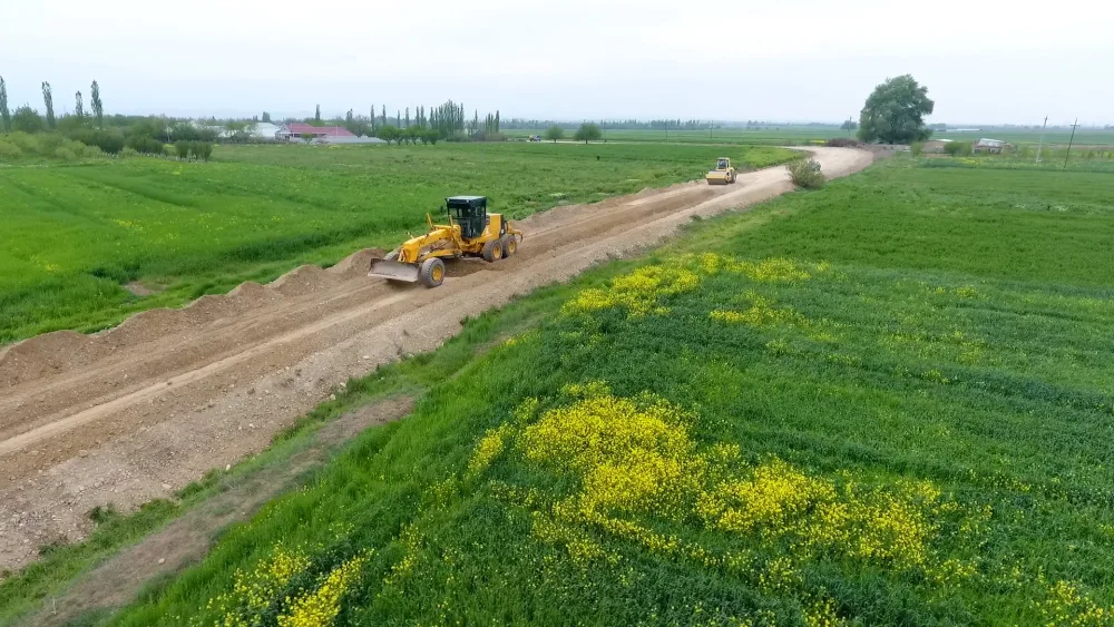 Cəbhəyanı yollar yenidən qurulur - FOTO