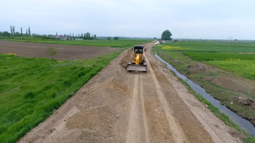 Cəbhəyanı yollar yenidən qurulur - FOTO