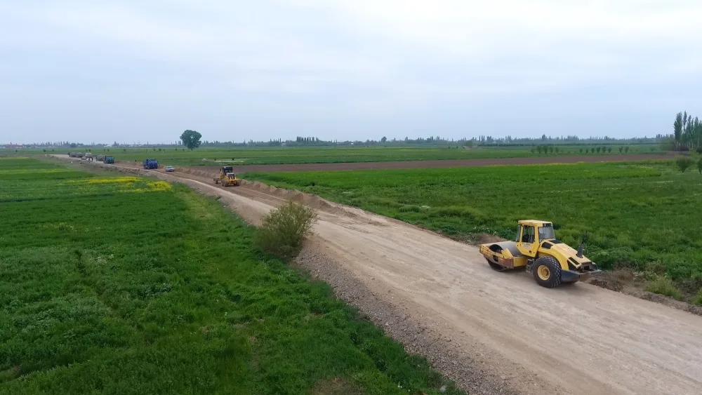 Cəbhəyanı yollar yenidən qurulur - FOTO