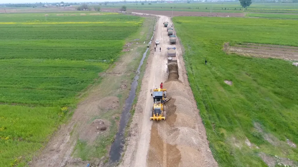 Cəbhəyanı yollar yenidən qurulur - FOTO