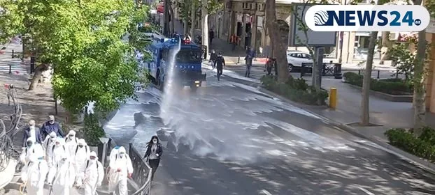 Bakının 200-dən çox küçəsi xüsusi kimyəvi maddələrlə - dezinfeksiya olunur-FOTO -VİDEO