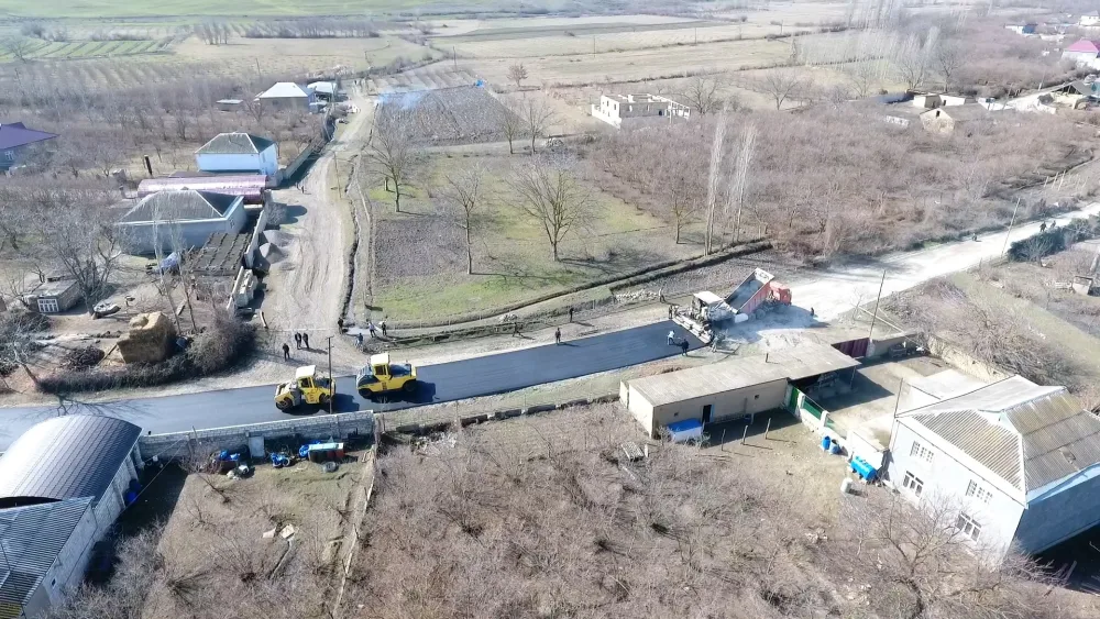 Qusarda bu yollar - YENİDƏN QURULUR - FOTO