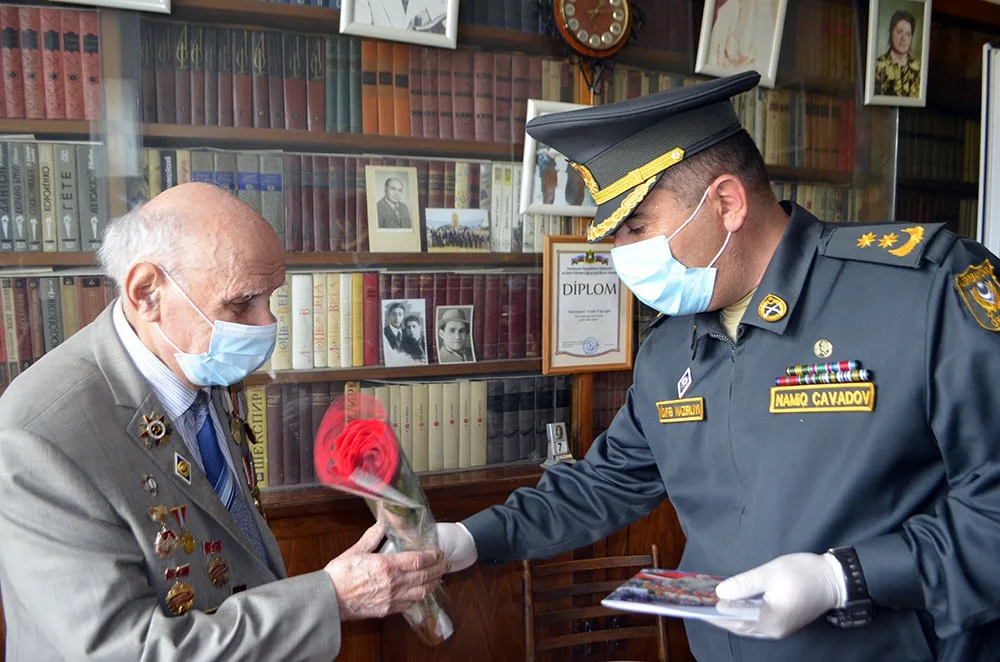Hərbi qulluqçular müharibə veteranlarını - ZİYARƏT ETDİ - FOTO - VİDEO
