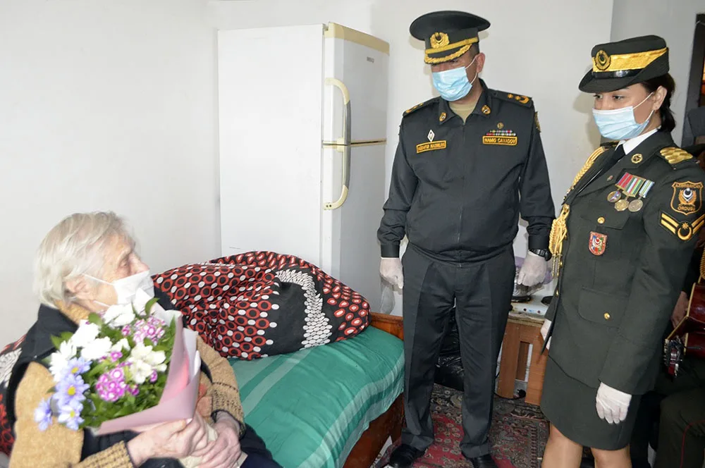 Hərbi qulluqçular müharibə veteranlarını - ZİYARƏT ETDİ - FOTO - VİDEO