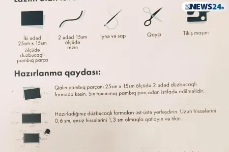 Ev şəraitində maskanı BELƏ HAZIRLAMAQ - LAZIMDIR - FOTO