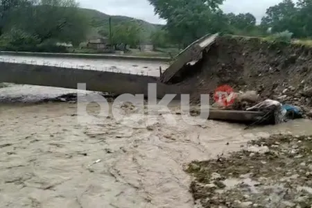 Qubada sel körpünü apardı: - əlaqə kəsildi - VİDEO