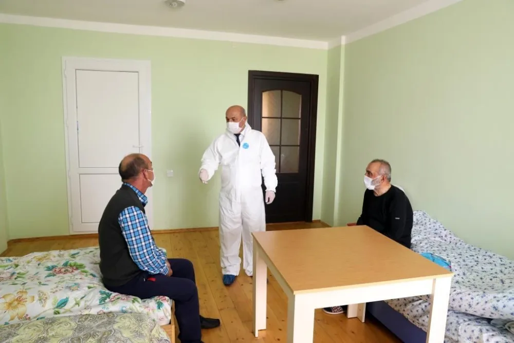 Sosial Sığınacağın karantin bölməsinə 12 nəfər - QƏBUL OLUNDU - FOTO