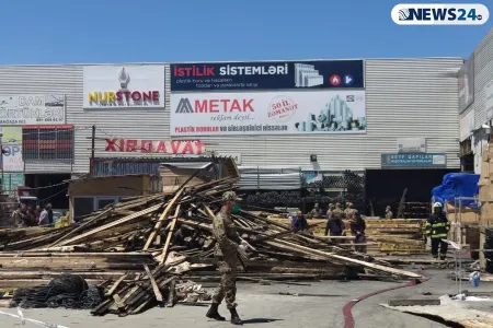 Yanğından sonra “EuroHome”un - SON VƏZİYYƏTİ -FOTO-VİDEO - CANLI YAYIM