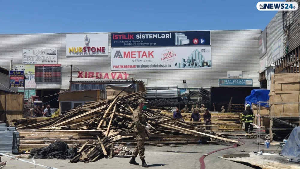 Yanğından sonra “EuroHome”un - SON VƏZİYYƏTİ -FOTO-VİDEO - CANLI YAYIM