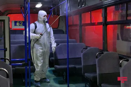 Marşrut avtobusları yenidən dezinfeksiya - EDİLDİ