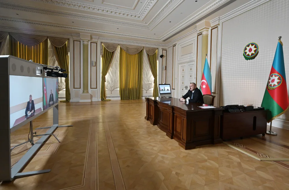 Prezident yeni icra başçısını videoformatda qəbul edib - FOTO - YENİLƏNDİ