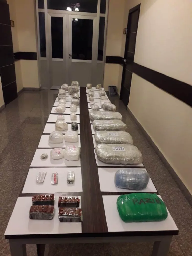 Sərhədçilər 22 kilodan çox narkotik - ƏLƏ KEÇİRDİ - FOTO