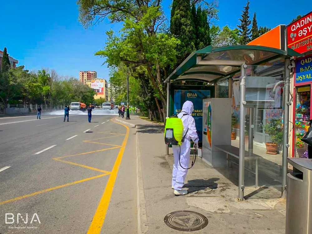 BNA dayanacaq pavilyonlarında dezinfeksiya - İŞLƏRİ APARIR