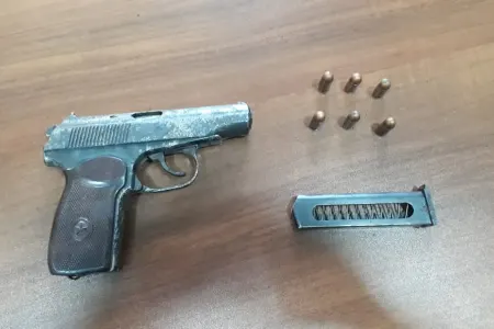 Qanunsuz "Makarov" gəzdirən şəxs - SAXLANILDI - FOTO
