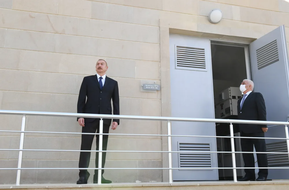 Prezident Bakıda yarımstansiyanın - açılışında - FOTOLAR - YENİLƏNDİ