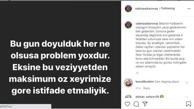 Səbinə ermənilər tərəfindən - DÖYÜLDÜ - FOTO