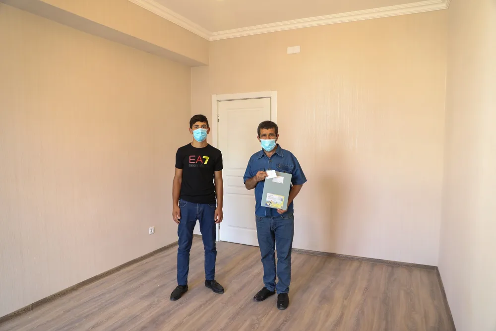 Daha 109 mənzil şəhid ailələri və Qarabağ müharibəsi əlillərinə təqdim edildi - FOTO