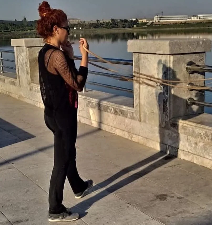 45 yaşlı Vəfa Zeynalova bulvarda... - FOTOLAR