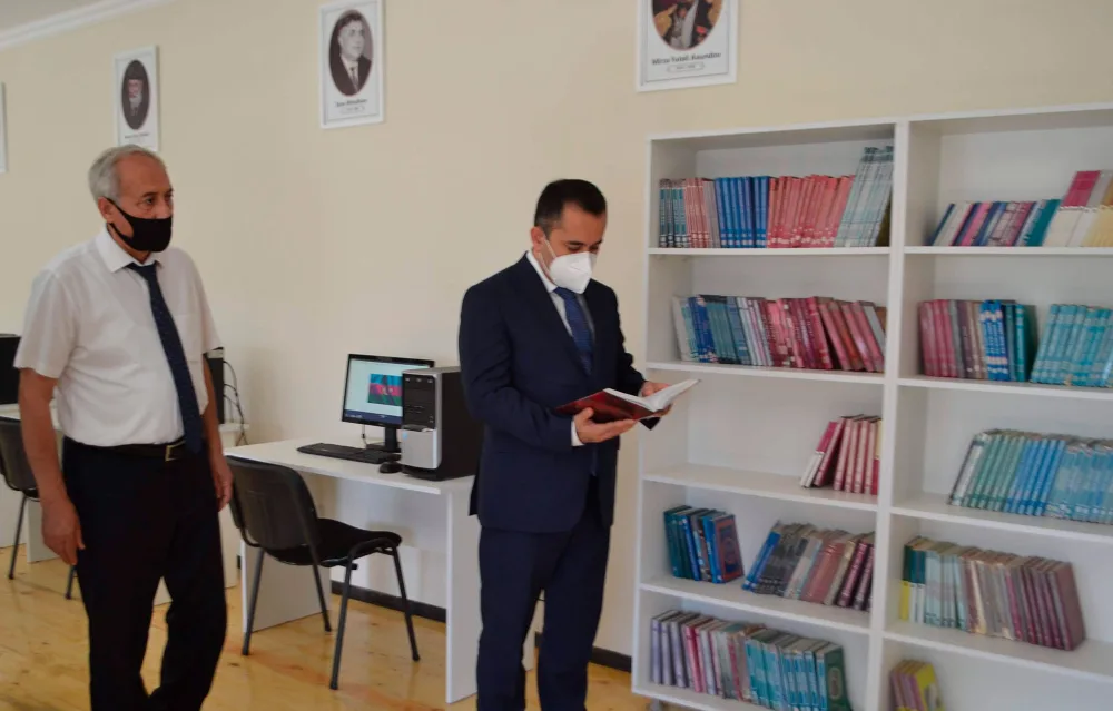 Mingəçevirdə yeni məktəb - İSTİFADƏYƏ VERİLİB - FOTO