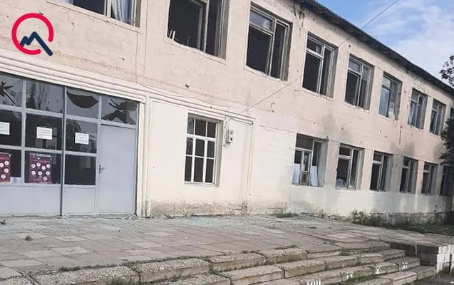 Ermənilərin Tərtərdə hədəf aldığı məktəb - Fotolar