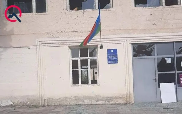 Ermənilərin Tərtərdə hədəf aldığı məktəb - Fotolar