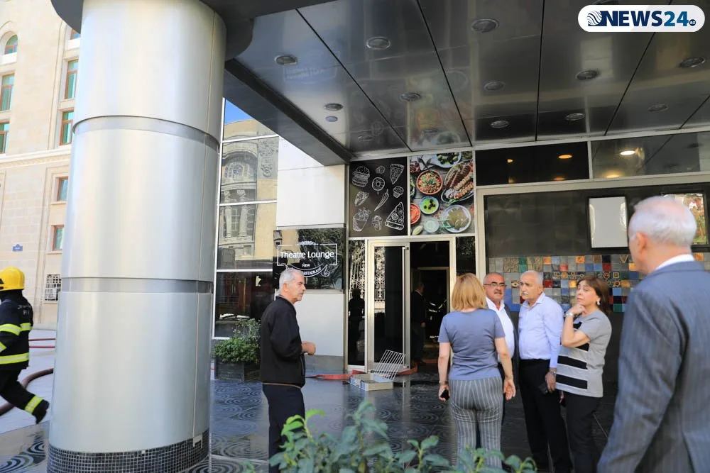 Bakıda tanınmış restoranda - YANĞIN - FOTOLAR - VİDEO - YENİLƏNDİ