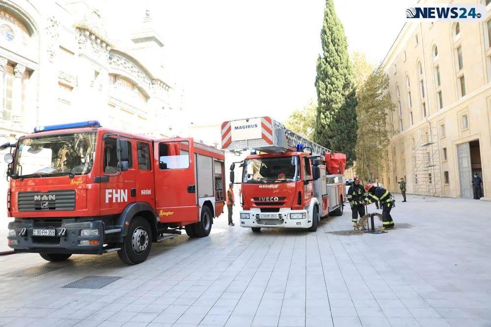 Bakıda tanınmış restoranda - YANĞIN - FOTOLAR - VİDEO - YENİLƏNDİ