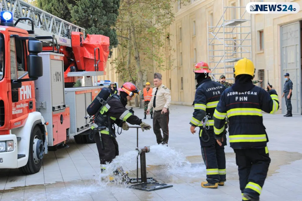 Bakıda tanınmış restoranda - YANĞIN - FOTOLAR - VİDEO - YENİLƏNDİ