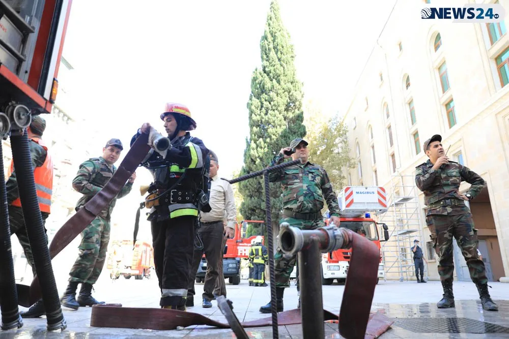 Bakıda tanınmış restoranda - YANĞIN - FOTOLAR - VİDEO - YENİLƏNDİ