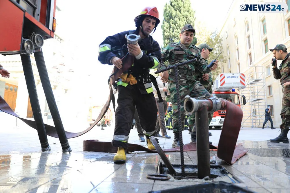Bakıda tanınmış restoranda - YANĞIN - FOTOLAR - VİDEO - YENİLƏNDİ