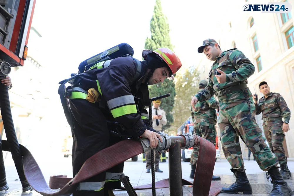 Bakıda tanınmış restoranda - YANĞIN - FOTOLAR - VİDEO - YENİLƏNDİ