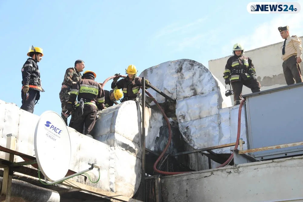 Bakıda tanınmış restoranda - YANĞIN - FOTOLAR - VİDEO - YENİLƏNDİ