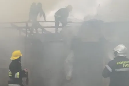 Erməni təxribatı nəticəsində mülki obyektlərdə yanğınlar baş verib - VİDEO