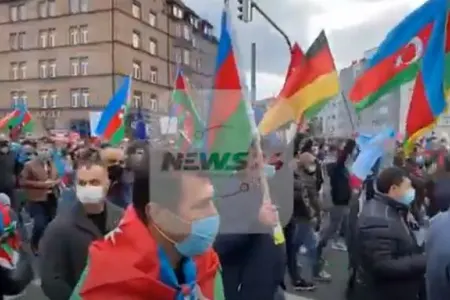 Almaniyada “Ermənistan terroruna yox!” adı altında YÜRÜŞ KEÇİRİLİB - VİDEO