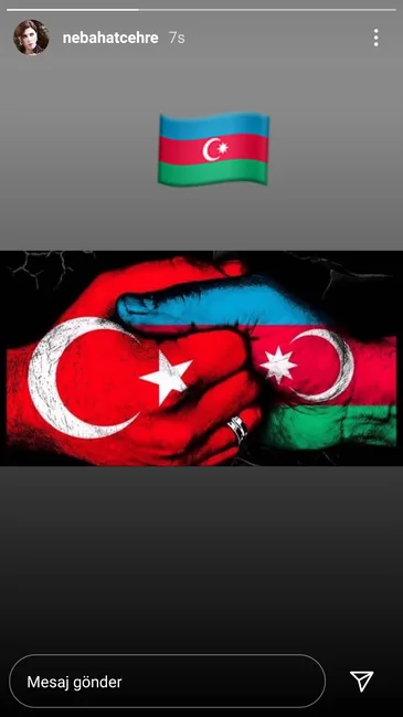 Məşhur aktrisadan Azərbaycana - DƏSTƏK - FOTO