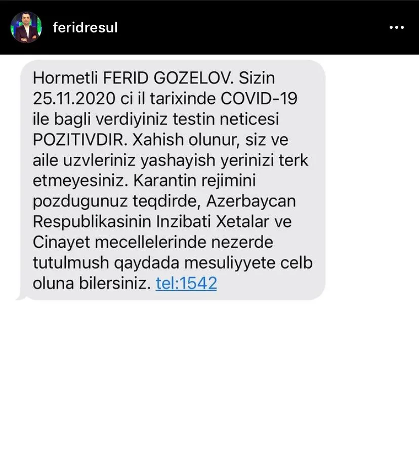 Məşhur azərbaycanlı aparıcı koronavirusa - YOLUXDU