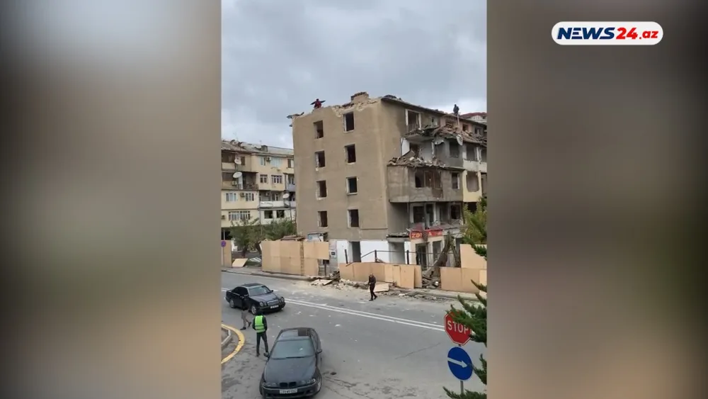 "Bizə nəsə olsaydı, kim verəcəkdi cavabını?" - Bakıda BİNA SÖKÜNTÜSÜNDƏN DƏHŞƏTLİ GÖRÜNTÜLƏR - VİDEO