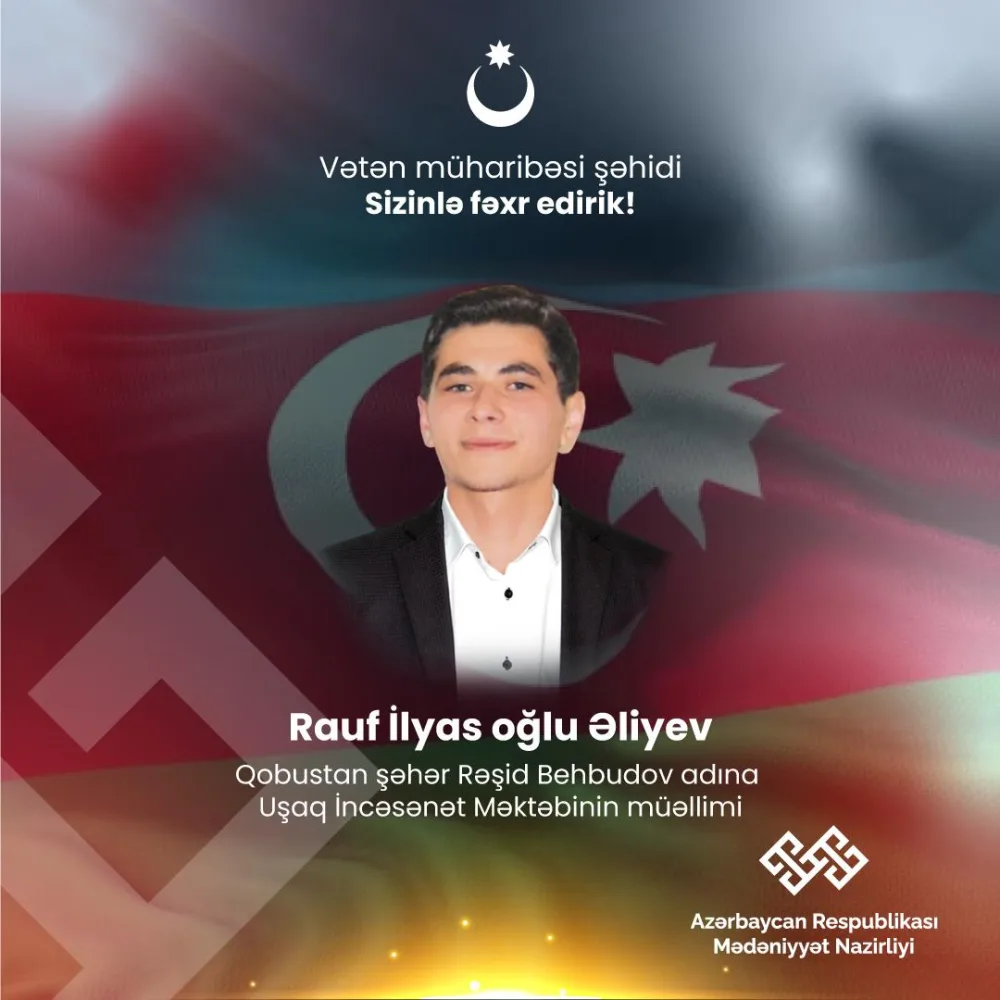 Vətən müharibəsində iştirak edən qəhrəman mədəniyyət işçilərini - TANIYAQ - FOTOLAR