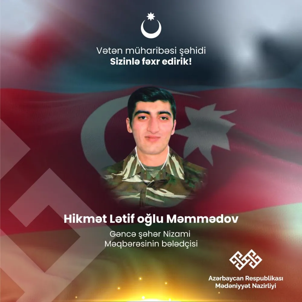 Vətən müharibəsində iştirak edən qəhrəman mədəniyyət işçilərini - TANIYAQ - FOTOLAR