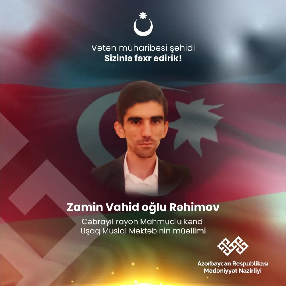 Vətən müharibəsində iştirak edən qəhrəman mədəniyyət işçilərini - TANIYAQ - FOTOLAR