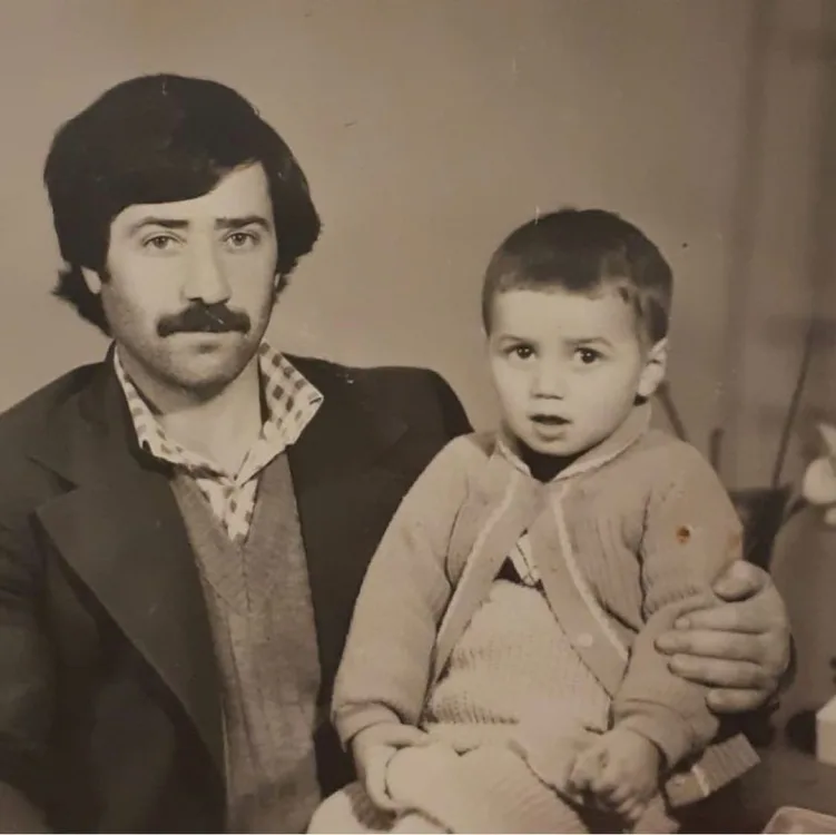 Zamiq atası və oğlu ilə - FOTOLAR