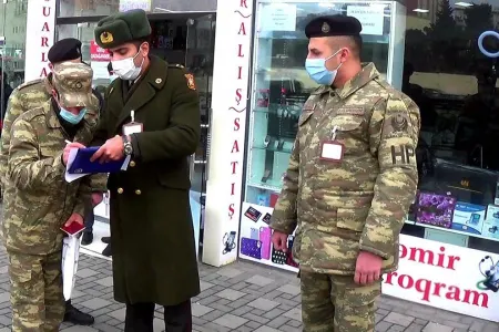 Hərbi geyimi qanunsuz daşıyanlara qarşı tədbirlər görülür - VİDEO