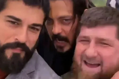 Zabit Səmədov, Ramzan Kadırov və Burak Özçivit - BİR ARADA - VİDEO