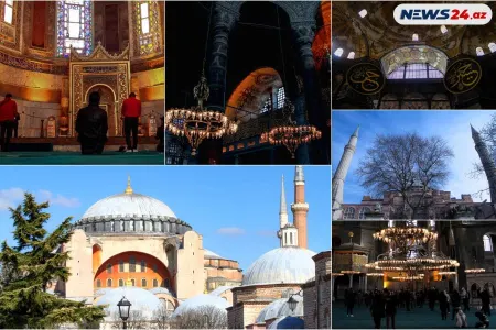 Günbəzini mələklərin tikdiyi, kilsədən məscidə çevrilən - AYASOFYA - FOTOLAR