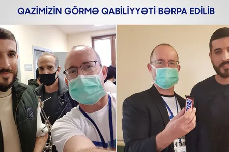 İsrailli qadın vəfat etmiş ərinin gözünü qazi Arifə verib - Video