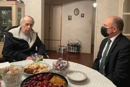 Anar Kərimov Xalq artistini evində - ZİYARƏT ETDİ - FOTOLAR